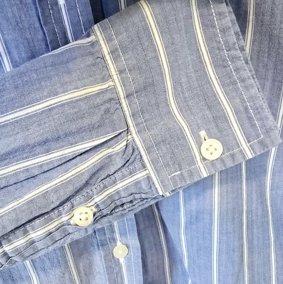 Everlane Womens Button Up Shirt Striped Long Sleeve - Picture 4 of 6